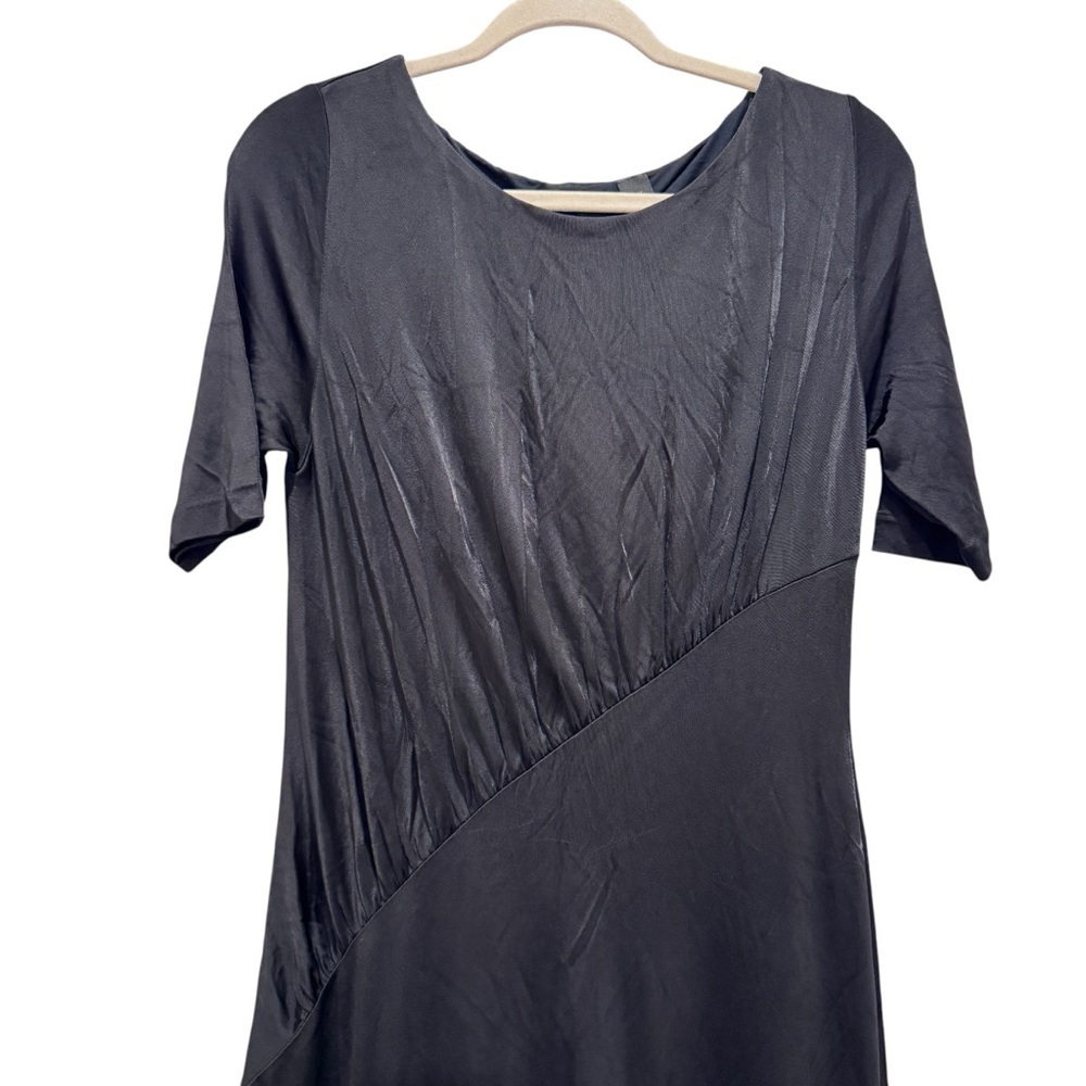 NWT Hugo Boss Etalicy Midi Dress Chic Preppy Business Career Formal Black Sz L - Picture 6 of 16
